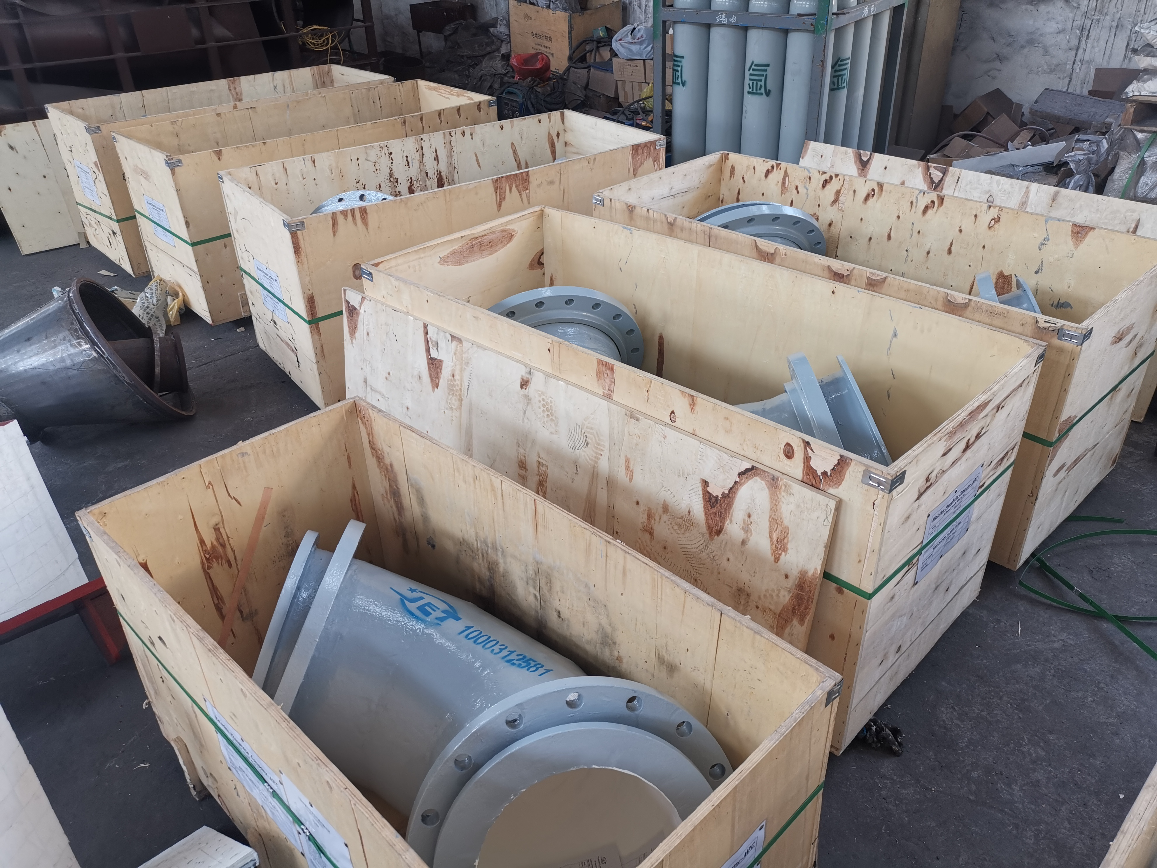 耐磨陶瓷彎頭貼片法