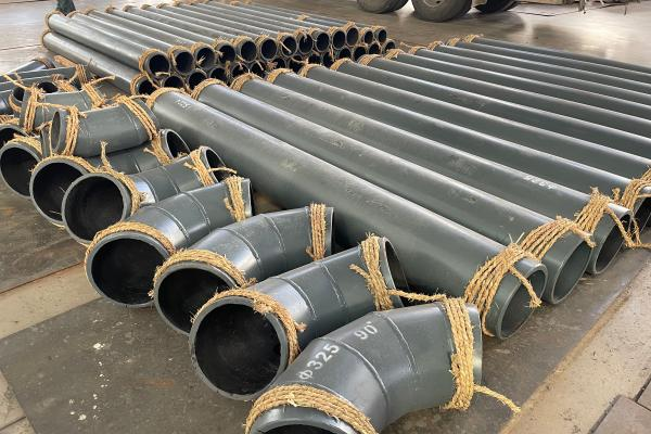 電廠用耐磨陶瓷管道在加工